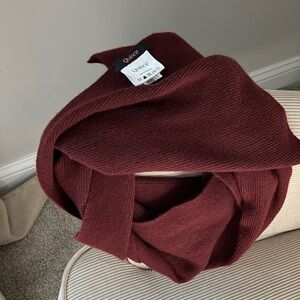 Quince 100% Cashmere Rich Burgundy Scarf